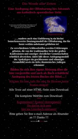 Vorschau der mobilen Webseite www.johannesoffenbarung.de, Die Wende aller Zeiten