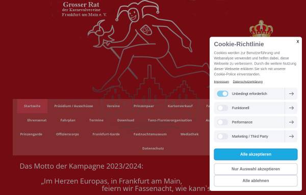 Vorschau von www.grosser-rat.de, Großer Rat der Karnevalvereine Frankfurt am Main