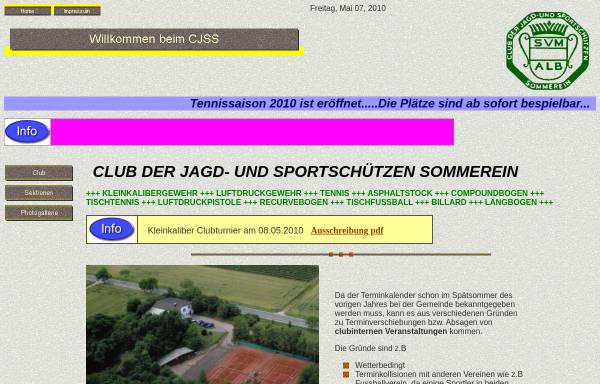 Vorschau von www.cjss.at, Club der Jagd- und Sportschützen Sommerein