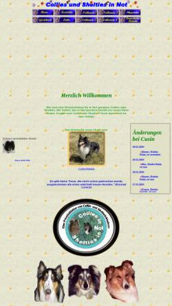 Vorschau der mobilen Webseite www.collies-und-shelties-in-not.de, Collies und Shelties in Not