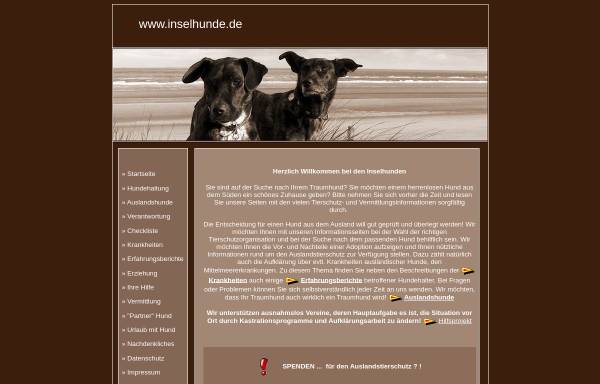 Vorschau von www.inselhunde.de, Inselhunde - der Bardino