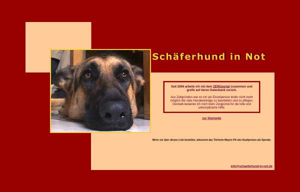 Vorschau von www.schaeferhund-in-not.de, Schäferhunde in Not