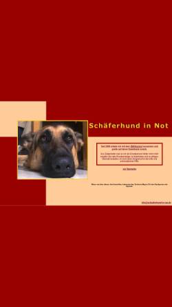 Vorschau der mobilen Webseite www.schaeferhund-in-not.de, Schäferhunde in Not