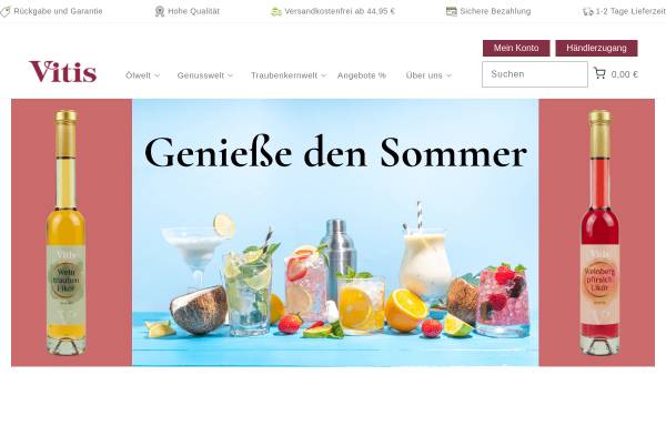 Vorschau von www.vitis24.de, Vitis Traubenkern GmbH