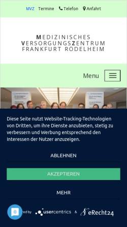 Vorschau der mobilen Webseite www.mvz-frankfurt-roedelheim.de, Janis, Dr. Dr. med. Florian