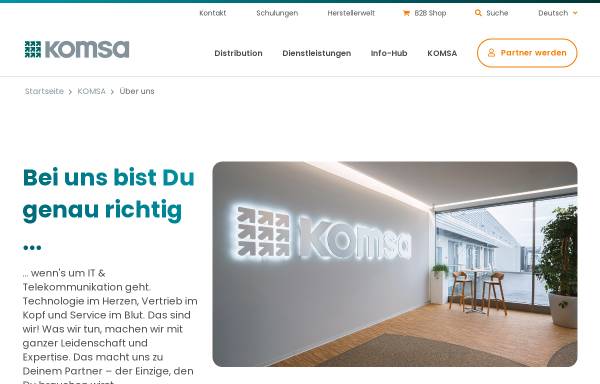 Vorschau von www.komsa-data.de, Komsa Data & Solutions GmbH