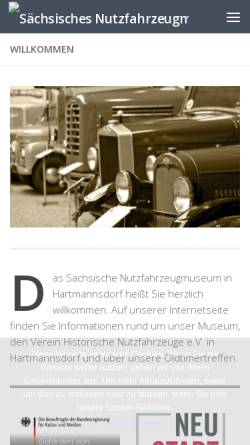 Vorschau der mobilen Webseite www.nutzfahrzeugmuseum.de, Verein Historische Nutzfahrzeuge e.V.