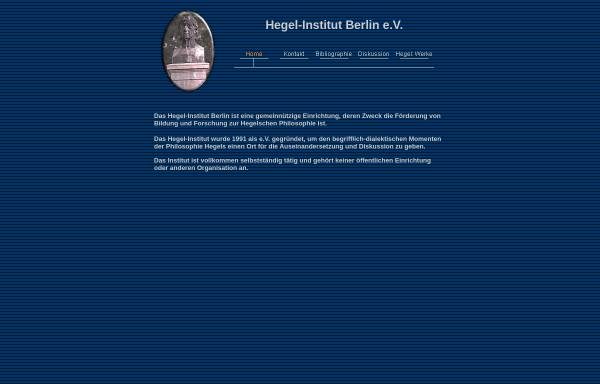 Vorschau von hegel-institut.de, Hegel-Institut Berlin