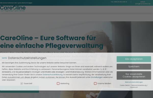 Vorschau von www.careoline.de, Microcare Systemhaus GmbH