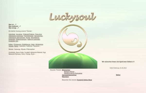 Vorschau von www.luckysoul.de, Luckysoul