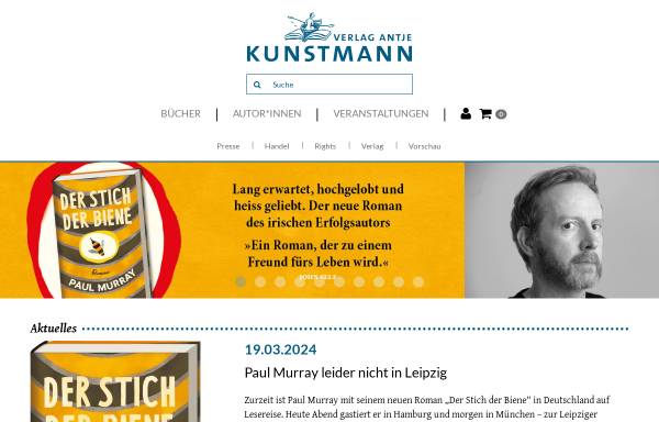 Vorschau von www.kunstmann.de, Verlag Antje Kunstmann GmbH