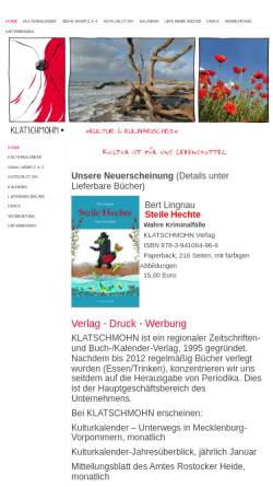 Vorschau der mobilen Webseite www.klatschmohn.de, Klatschmohn Verlag