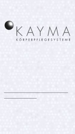 Vorschau der mobilen Webseite www.kayma.de, Erich Kayma GmbH