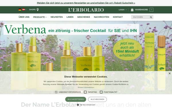 Vorschau von www.erbolario.at, L`Erbolario srl