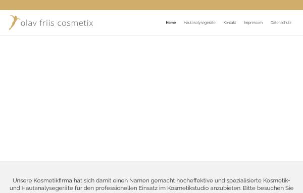 Vorschau von www.friis-cosmetix.de, Olav Friis Cosmetix