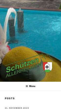Vorschau der mobilen Webseite www.schuetzen-allerheiligen.at, Schützenkompanie Allerheiligen