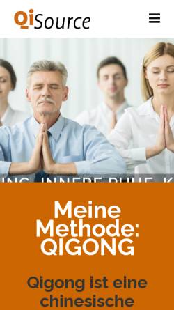 Vorschau der mobilen Webseite qisource.ch, QiSource Gesundheitsförderung