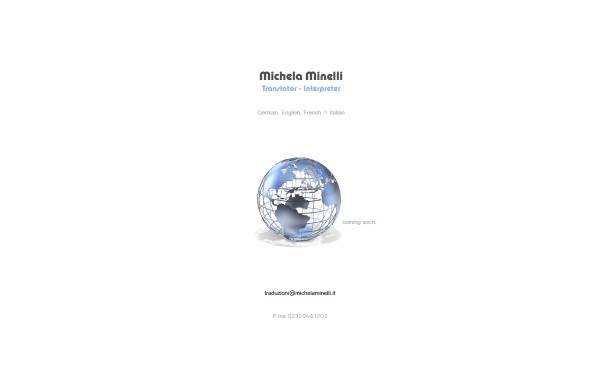 Vorschau von www.michelaminelli.it, Michela Minelli