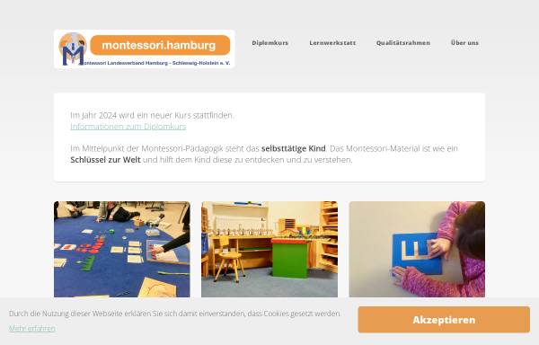 Vorschau von www.montessori-im-norden.de, Norddeutscher Arbeitskreis der Deutschen Montessori Gesellschaft e.V.