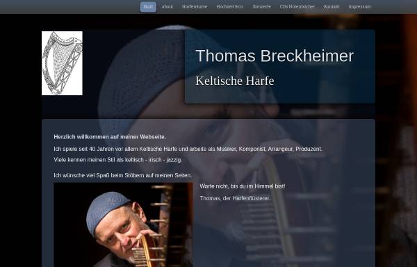 Vorschau von celtic-harp.info, Breckheimer, Thomas