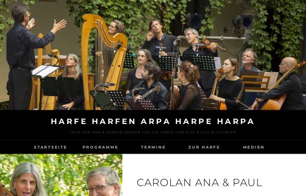 Vorschau von www.harfen.at, Forum für Harfe und Alte Musik