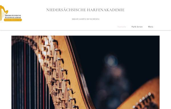 Vorschau von www.harfenakademie.de, Niedersächsische Harfenakademie
