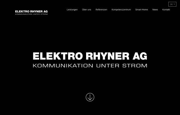 Vorschau von www.elektro-rhyner.ch, Elektro Rhyner