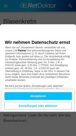 Vorschau der mobilen Webseite www.netdoktor.de, Netdoctor.de