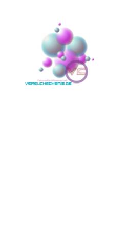 Vorschau der mobilen Webseite www.versuchschemie.de, Faszinierende Chemie