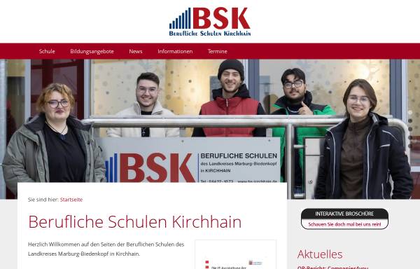 Vorschau von www.bs-kirchhain.de, Berufliche Schulen Kirchhain