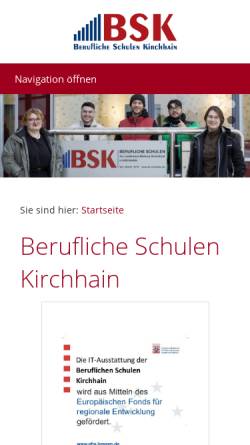 Vorschau der mobilen Webseite www.bs-kirchhain.de, Berufliche Schulen Kirchhain