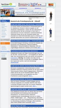 Vorschau der mobilen Webseite www.deutsch-als-fremdsprache.de, Forum Deutsch als Fremdsprache
