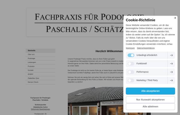 Vorschau von www.podologie-praxis-paschalis.de, Fachpraxis für Podologie Paschalis in Cuxhaven