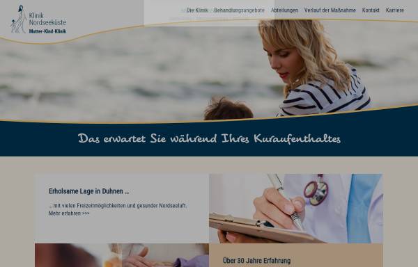 Vorschau von www.klinik-nordseekueste.de, Klinik Nordseeküste GmbH & Co. KG