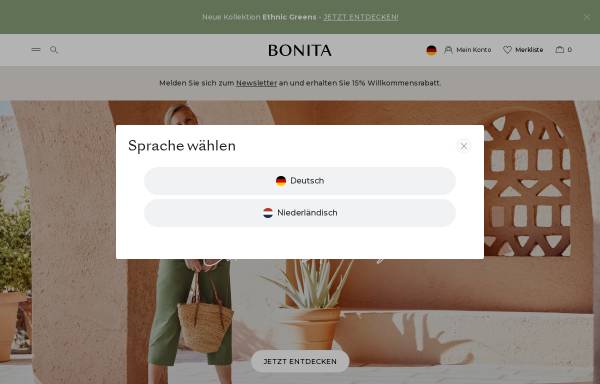 Vorschau von www.bonita.de, Bonita GmbH & Co. KG