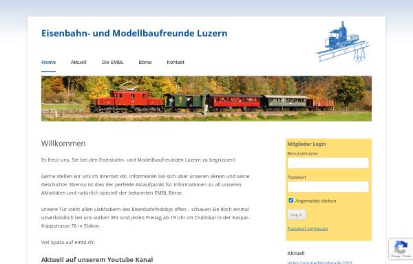 Vorschau von www.embl.ch, EMBL Eisenbahn- und Modellbaufreunde Luzern