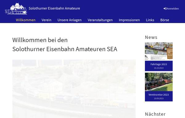 Vorschau von www.sea-solothurn.ch, SEA Solothurner Eisenbahn Amateure