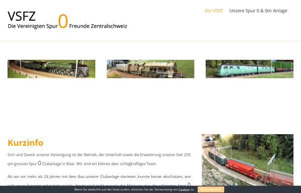 Vorschau von www.vsfz.ch, Vereinigte Spur 0 Freunde Zentralschweiz