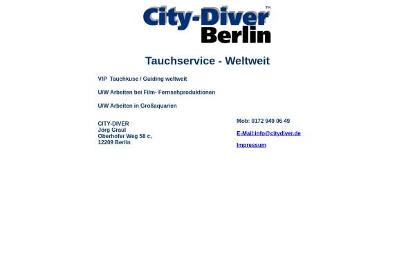 Vorschau von www.city-diver.de, City-Diver