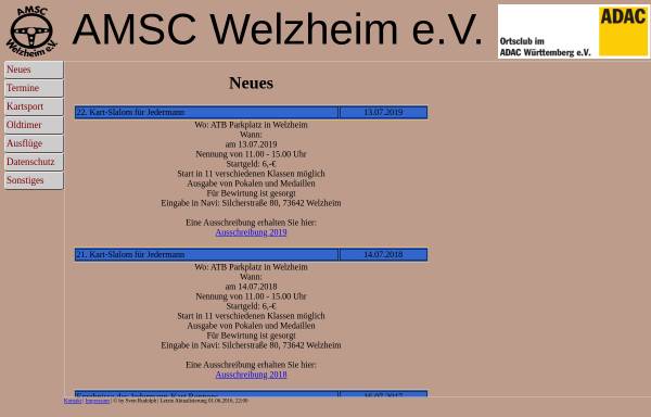 Vorschau von www.amsc-welzheim.de, AMSC Welzheim e.V.