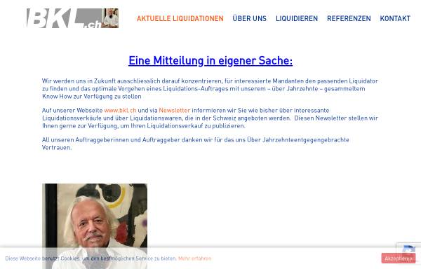 Vorschau von bkl.ch, Bernhard Kunz Liquidator AG