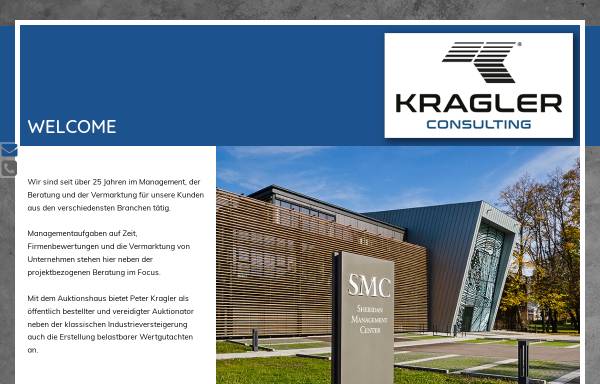 Vorschau von www.kragler.de, Kragler Verwertungen Versteigerungen - Dipl.-Ing. Peter Kragler