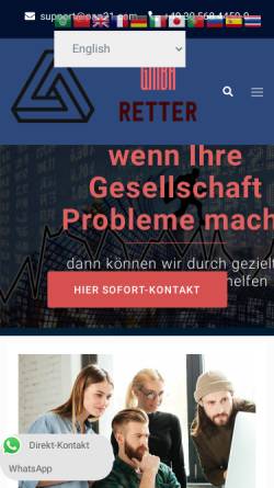Vorschau der mobilen Webseite www.gmbh-retter.de, PAN Finance Limited
