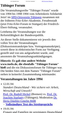 Vorschau der mobilen Webseite www.tuebinger-forum.de, Tübinger Forum