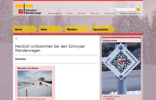 Vorschau von www.schwyzer-wanderwege.ch, Schwyzer Wanderwege