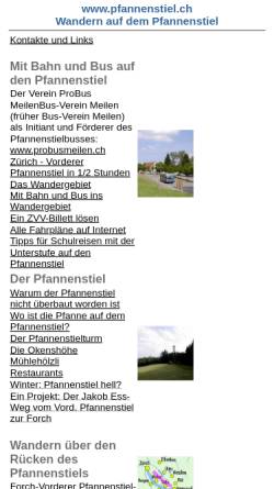 Vorschau der mobilen Webseite www.pfannenstiel.ch, Wandern auf dem Pfannenstiel