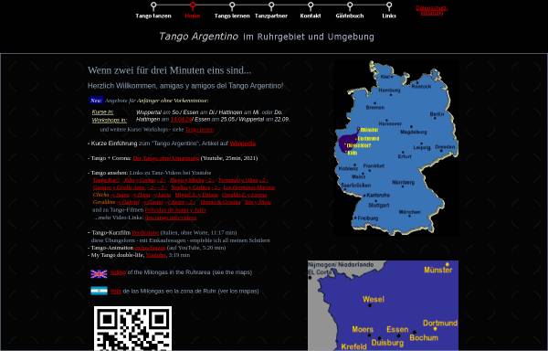 Vorschau von www.tango-ruhrgebiet.de, Tango Argentino im Ruhrgebiet und Umgebung
