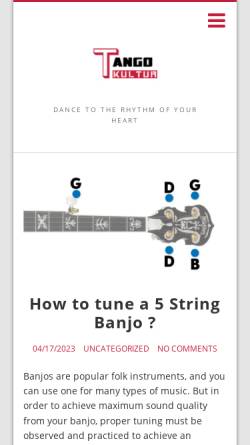 Vorschau der mobilen Webseite www.tangokultur.info, tangokultur.info