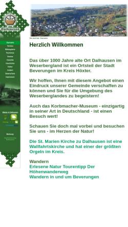 Vorschau der mobilen Webseite www.dalhausen.de, Dalhausen im Weserbergland