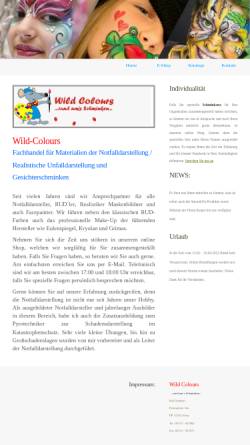 Vorschau der mobilen Webseite www.wild-colours.de, Wild-Colours, Marion Stephan